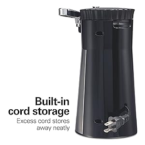 Hamilton Beach OpenStation Electric Automatic Can Opener for Kitchen with Multi Tool and Bottle and Jar Opening Tools, Auto Shutoff, Cord Storage, and Sure Cut Technology, Stainless Steel (76382)