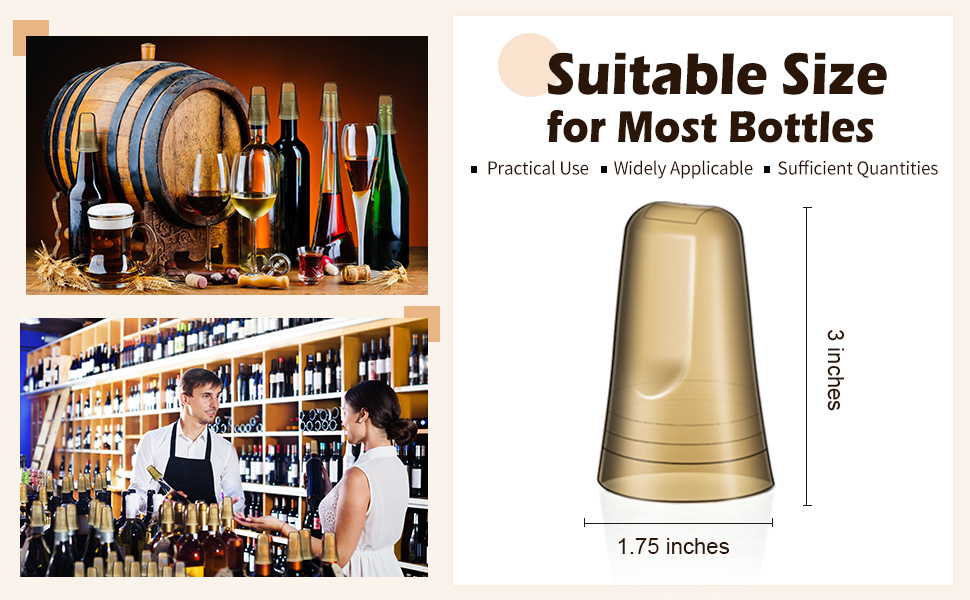 Chengu 36 Pieces Liquor Bottle Covers Pour Spout Covers Bar Toppers for Bottles Universal Pour Dispenser Dust Translucent Silicone Rubber Spout Caps for Bar Home Kitchen Tools Supplies (Black)