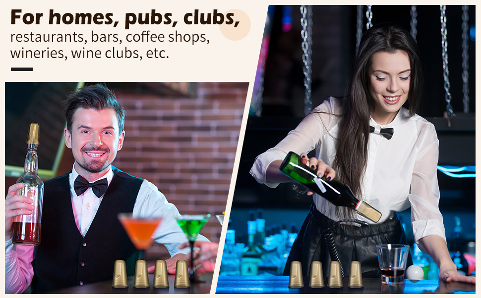 Chengu 36 Pieces Liquor Bottle Covers Pour Spout Covers Bar Toppers for Bottles Universal Pour Dispenser Dust Translucent Silicone Rubber Spout Caps for Bar Home Kitchen Tools Supplies (Black)