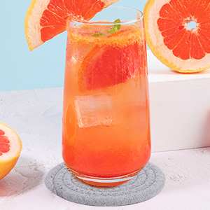 Mckanti 8 Pcs Drink Coasters with Holder, 4 Colors Absorbent Coasters, Minimalist Cotton Woven Coaster Set for Living Room Decor, Tabletop Protection Suitable for Kinds of Cups, 4.3 Inches