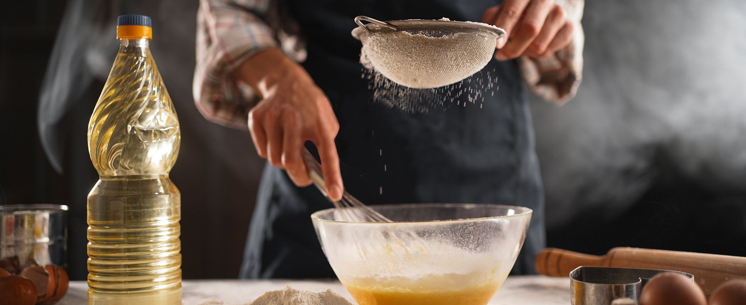 Anaeat Fine Mesh Strainers - Premium Stainless Steel Colander Sieve Sifters, with Durable Mesh and Sturdy Handle, Excellent for Sifting Dry ingredients, Flour, Pastas, Rice, Tea (3.15