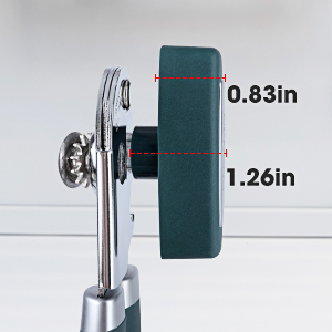 Beneno Heavy Duty Hand Can Opener Manual with Magnet, Durable Sharp Carbon Steel Blade Smooth Cutting, Big Effort-Saving Knob & Soft Grip Handle, Multifunctional Kitchen Tool with Bottle Opener, Green