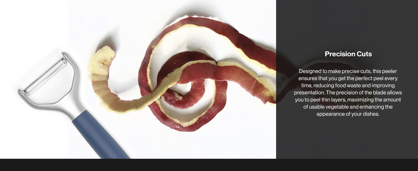 Misen Stainless Steel Vegetable Peeler - Dishwasher Safe Y Peeler - Easy to Use with Potatoes, Cabbage, Carrots, and More - Progessional Grade Kitchen Tool - Gray