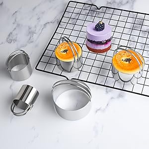 Tosnail Pastry Cutter, Dough Blender, 3 Cup Flour Sifter and Biscuit Cutter, 8 Pieces Stainless Steel Professional Dough Tools for Baking Cookies and Donuts