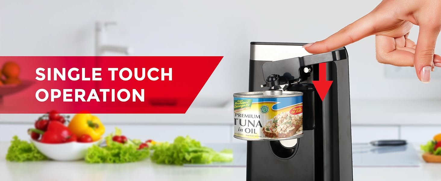 POHL SCHMITT Electric Can Opener with Knife Sharpener and Bottle Opener