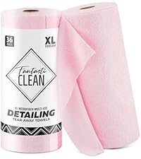 Fantasticlean Microfiber Cleaning Cloth Roll -75 Pack, Tear Away Microfiber Towels, 12