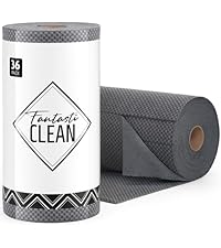 Fantasticlean Microfiber Cleaning Cloth Roll -75 Pack, Tear Away Microfiber Towels, 12