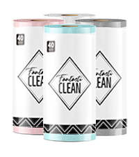 Fantasticlean Microfiber Cleaning Cloth Roll -75 Pack, Tear Away Microfiber Towels, 12