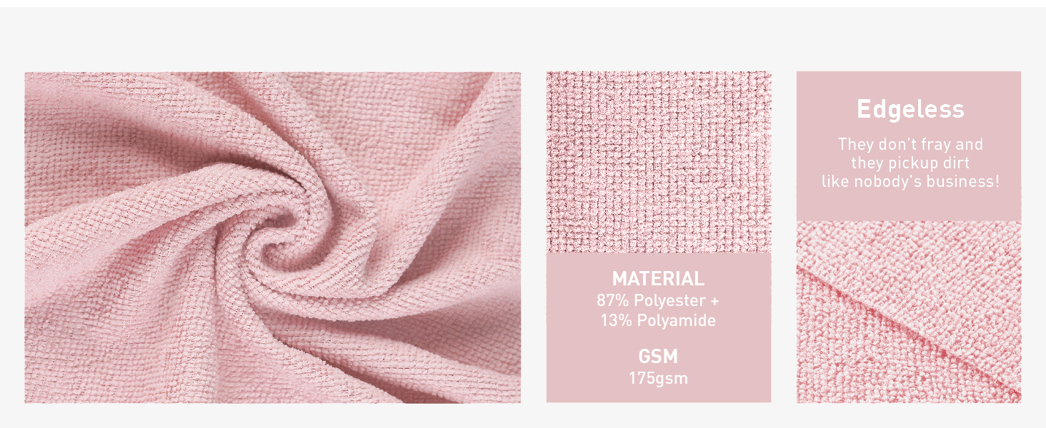 Fantasticlean Microfiber Cleaning Cloth Roll -75 Pack, Tear Away Microfiber Towels, 12