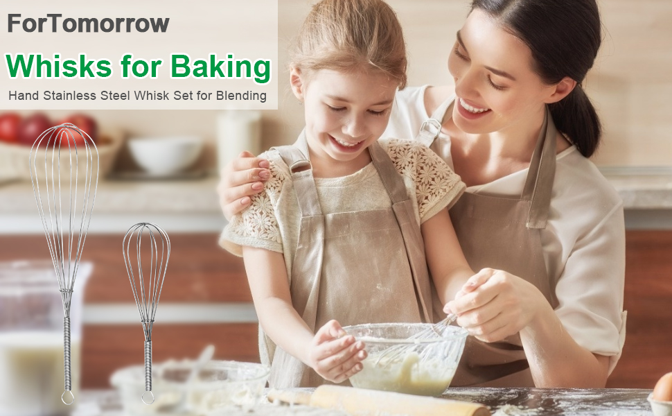 ForTomorrow Stainless Steel Whisk Set - 8