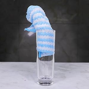 Choicy Microfiber Cleaning Cloth Absorbent Kitchen Towels Dish Cloths Washable 10 Pack 12×12in Reusable Cleaning Rags for Car Gardens Kitchen Hand Glass Windows Mirrors No Odor