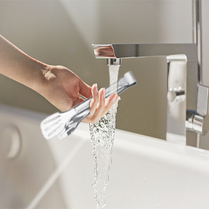 6PCS Serving Tongs, 7Inch Buffet Tongs, Stainless Steel Food Tong Small Serving Utensils for Cooking, Entertaining, Salad, Barbecue, Buffet, Toast and Steak by Sunenlyst (Stainless buffet tongs)