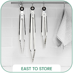 Chengu 12 Pack Stainless Steel Kitchen Tongs 7/9/12 Inches Food Serving Tongs Non Stick Cooking Clips for Kitchen Cooking Barbecue Buffet Wedding Family Gathering Grill Salad