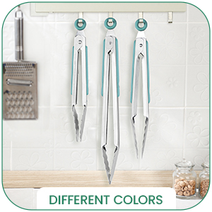 Chengu 12 Pack Stainless Steel Kitchen Tongs 7/9/12 Inches Food Serving Tongs Non Stick Cooking Clips for Kitchen Cooking Barbecue Buffet Wedding Family Gathering Grill Salad