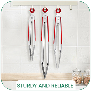 Chengu 12 Pack Stainless Steel Kitchen Tongs 7/9/12 Inches Food Serving Tongs Non Stick Cooking Clips for Kitchen Cooking Barbecue Buffet Wedding Family Gathering Grill Salad