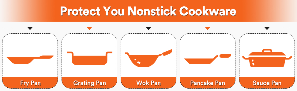 Pack of 2 Silicone Spatula, Non Stick Cooking Utensil Set Wooden Handle Kitchen Turner for Baking Mixing Grilling Serving Food Heat Resistant Non Scratch Hooks Included (Grey)