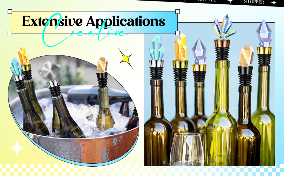 Honeydak 20 Pieces Wine Bottle Stopper Set Kit Blank Stainless Steel Wine and Beverage Reusable Decorative Bottle Corks Accessories Tapered Storage Craft Art DIY for Kitchen Bar Party Wedding Turning