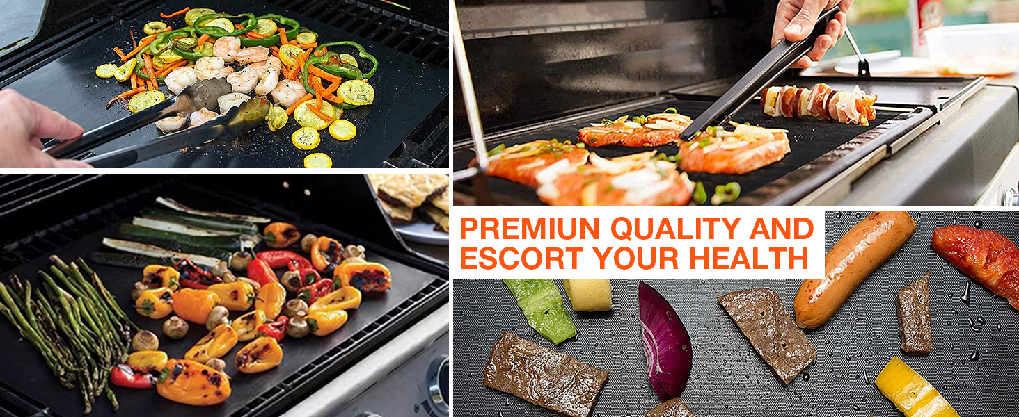 Oven Liners for Bottom of Oven 4 Pack Large Thick Heavy Duty Nonstick Oven Mat for Bottom of Electric Oven Gas Oven Grill, Reusable Heat Resistant BPA PFOA Free Oven Protector Liner,16x24 Inch