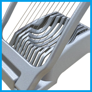 Egg Slicer for Hard Boiled Eggs Heavy Duty Fruit Egg Cutter with Stainless Steel Wire