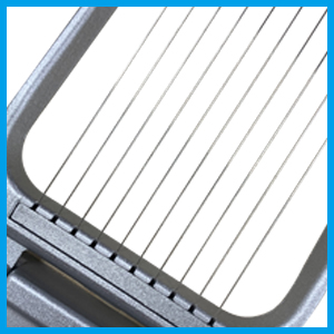 Egg Slicer for Hard Boiled Eggs Heavy Duty Fruit Egg Cutter with Stainless Steel Wire