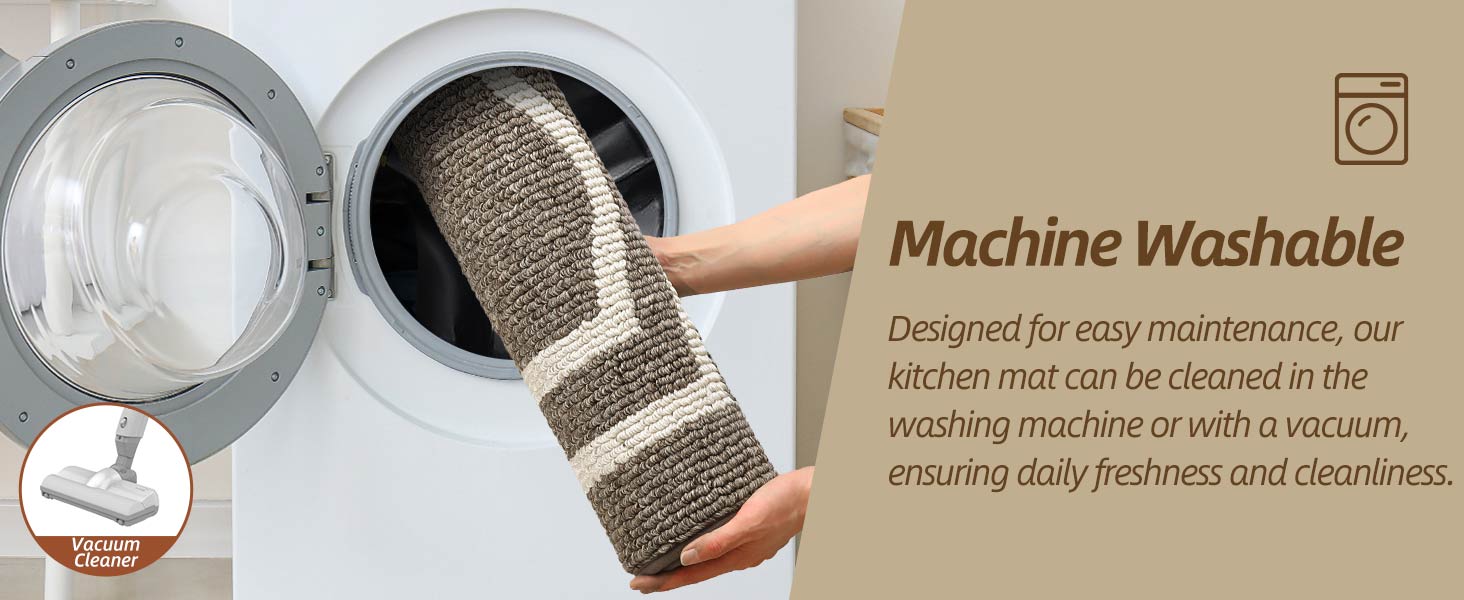 COSY HOMEER Long Kitchen Floor Mats for in Front of Sink Super Absorbent Kitchen Rugs and Mats 24