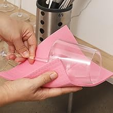 METUUTER 10 Packs Swedish Dishcloths for Kitchen, Reusable Kitchen Dishcloths Compostable Cellulose Dish Clothes for Household Use