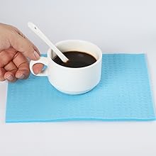 METUUTER 10 Packs Swedish Dishcloths for Kitchen, Reusable Kitchen Dishcloths Compostable Cellulose Dish Clothes for Household Use