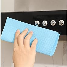 METUUTER 10 Packs Swedish Dishcloths for Kitchen, Reusable Kitchen Dishcloths Compostable Cellulose Dish Clothes for Household Use