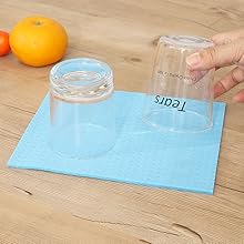 METUUTER 10 Packs Swedish Dishcloths for Kitchen, Reusable Kitchen Dishcloths Compostable Cellulose Dish Clothes for Household Use