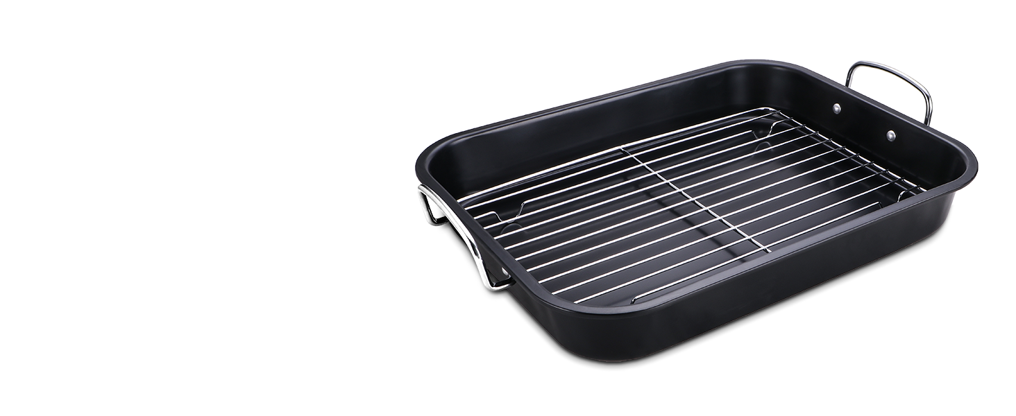 HONGBAKE 8x8 Cake Baking Pan Set, Nonstick Square Brownie Pans with Wider Grips, 2 Pieces, Heavy Duty, Grey