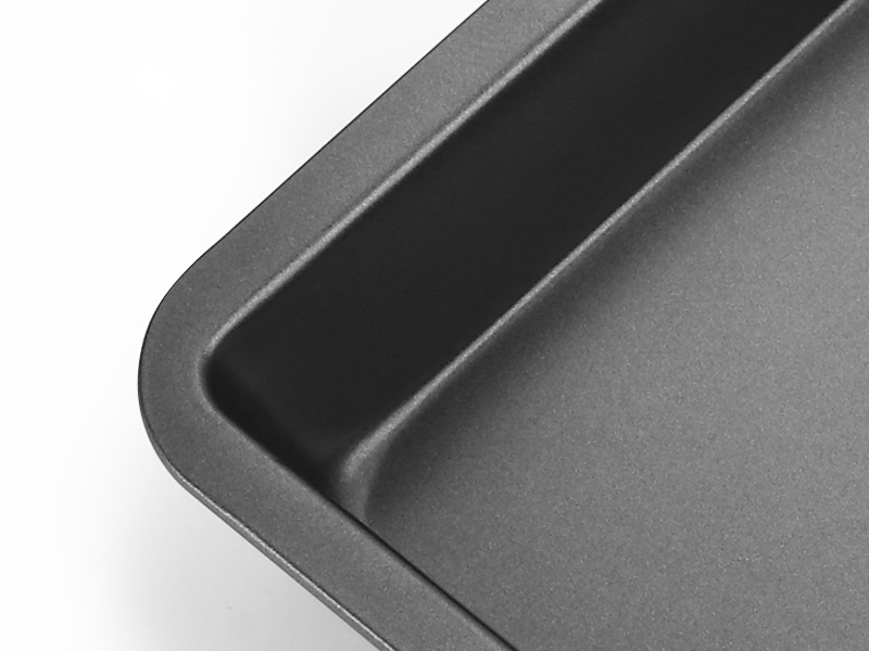 HONGBAKE 8x8 Cake Baking Pan Set, Nonstick Square Brownie Pans with Wider Grips, 2 Pieces, Heavy Duty, Grey