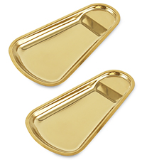 Gold Spoon Rest For Stove up, Stainless Steel Spoon Rest For Kitchen Counter, Large Kitchen Spoon Holder with Square Bottom, Spatula Spoon Ladle Utensil Holder, Heavy Duty.