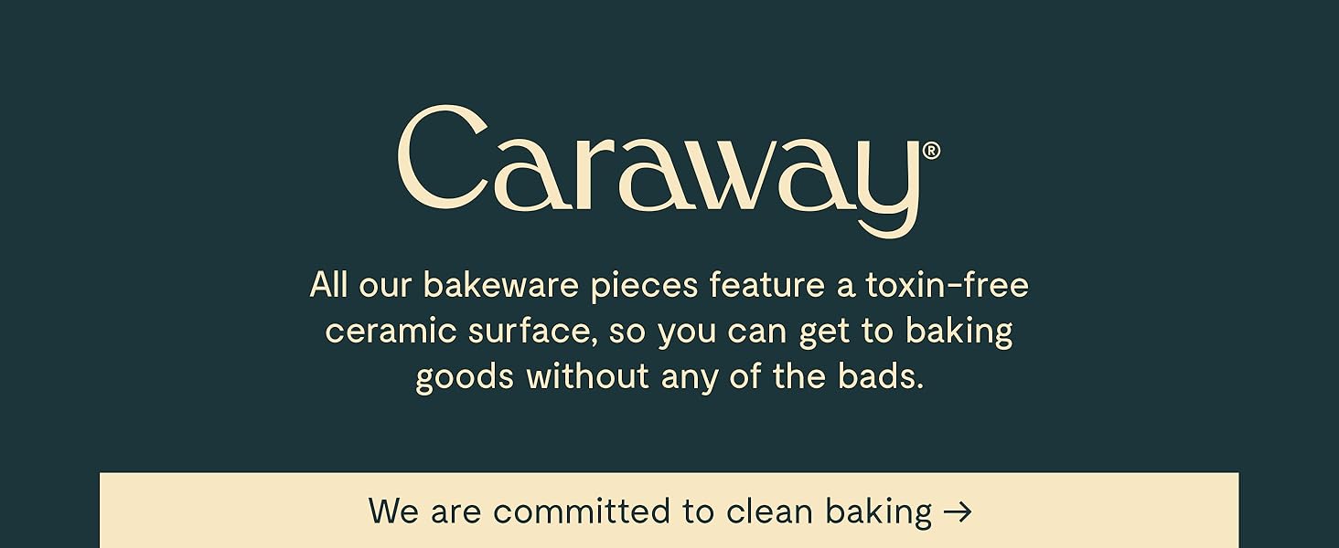 Caraway 9” Square Pan - Non-Stick Ceramic Coating - Free From Forever Chemicals - Cake Pan Perfect for Brownies, Lemon Bars, & More - Cream