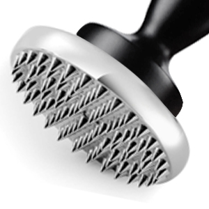 Reversible Meat Tenderizer and Pounder Dual Sided Meat Tenderizer Mallet Marinating Prep Tool, Mysterious Black