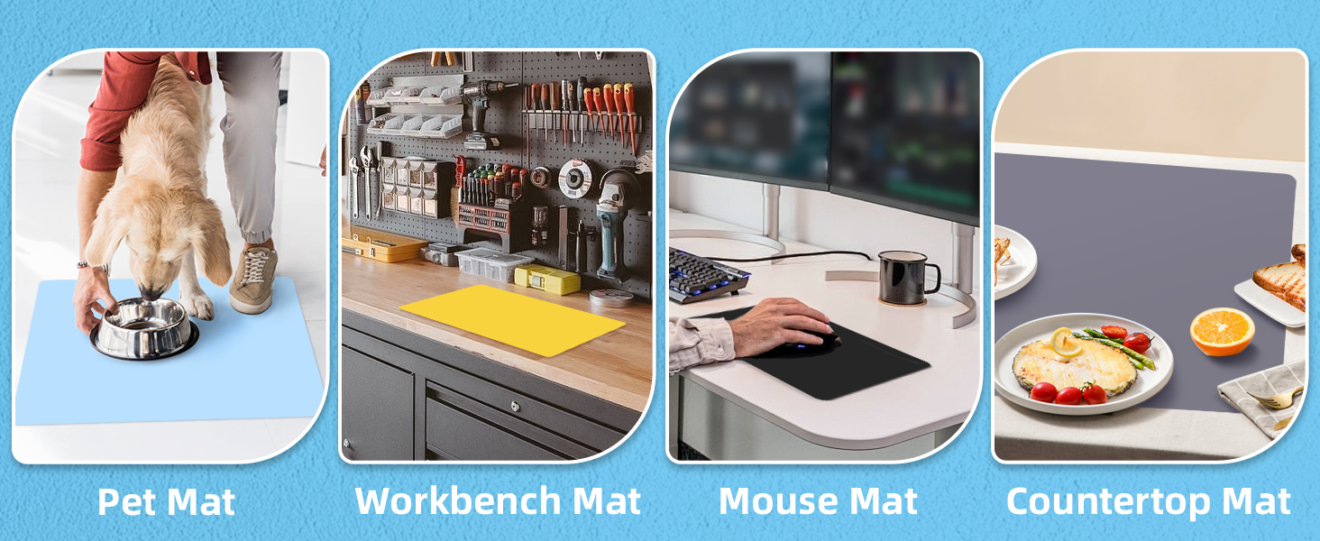 Gartful 2 Pack Silicone Crafting Mats, 15.7