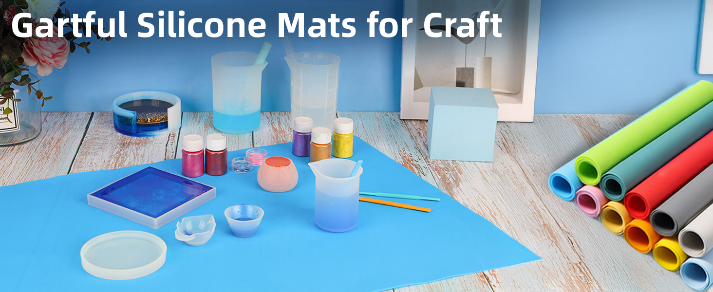 Gartful 2 Pack Silicone Crafting Mats, 15.7