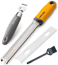 Lemon Citrus Zester Tool Cheese Grater for kitchenaid-Multipurpose grooved channel knife scraper,Stainless steel blade and ergonomically designed curved handle