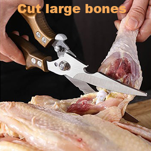 Premium Kitchen Shears 2-Pack Heavy Duty Poultry & Meat Scissors, Bone Shears for Cooking