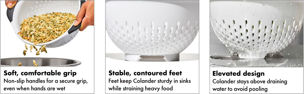 OXO Good Grips 3 QT Plastic Colander