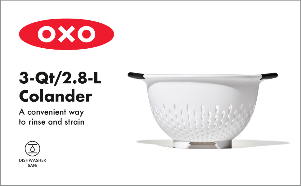 OXO Good Grips 3 QT Plastic Colander