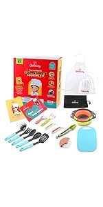 Baketivity Kid Safe Plastic Knives for Real Cooking with Cutting Board, Peeler for Kitchen - Knife Set with Blunt Tip, Dishwasher Safe, BPA Free Kids Knives for Cutting