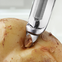 NileHome Vegetable Peeler, Potato Peelers For Kitchen Apple, Veggie, Fruit, Potatoes, Carrot Peeler Stainless Steel Potato Peeler Hand(2pcs)