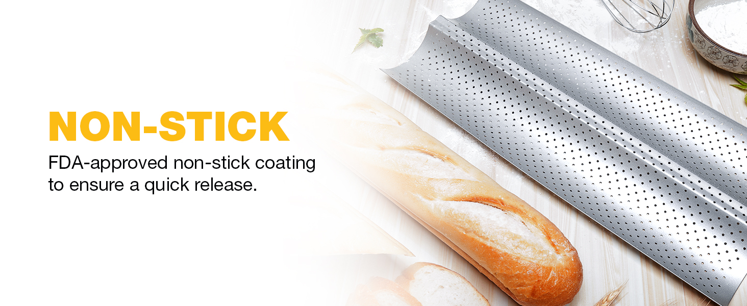 Eparé French Baguette Bread Pan for Baking - 15