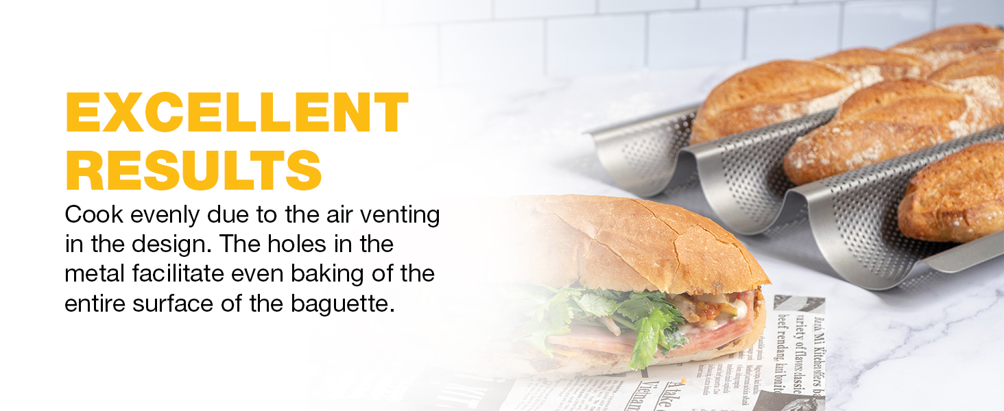 Eparé French Baguette Bread Pan for Baking - 15