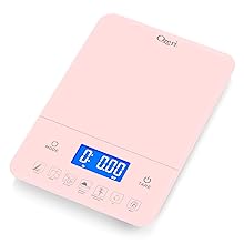 Ozeri Touch III 22 lbs (10 kg) Baking Kitchen Scale with Calorie Counter, in Tempered Glass