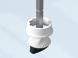 innhom Electric Salt Grinder Pepper Grinder Battery Operated Stainless Steel Pepper Mill Automatic Salt and Pepper Grinder with Adjustable Coarseness, 1 Pack