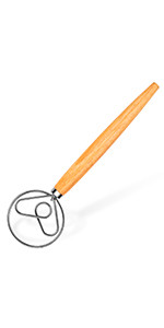 TEEVEA Silicone Whisk Stainless Steel Heat Resistant Non Scratch Kitchen Cooking Utensil for Blending Whisking Beating Frothing Stirring 11 Inch Black