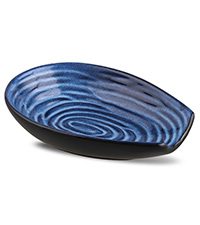 HASENSE Utensil Holder for Kitchen Counter 7.1” Cooking Utensil Crock for Countertop, Blue Ceramic Stable Utensil Organizer Caddy with Reactive Glaze for Spatula and Spoon, Dishwasher Safe