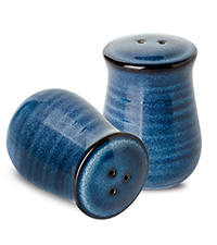 HASENSE Utensil Holder for Kitchen Counter 7.1” Cooking Utensil Crock for Countertop, Blue Ceramic Stable Utensil Organizer Caddy with Reactive Glaze for Spatula and Spoon, Dishwasher Safe