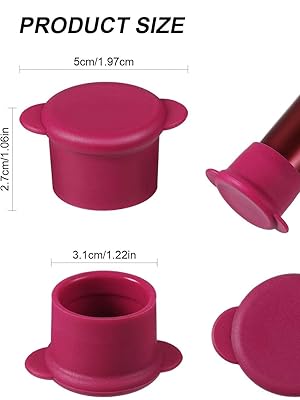 Wine Bottle Caps - Silicone Bottle Covers - Air-Tight Vacuum Seal - Wine Gifts for Women - Set of 4